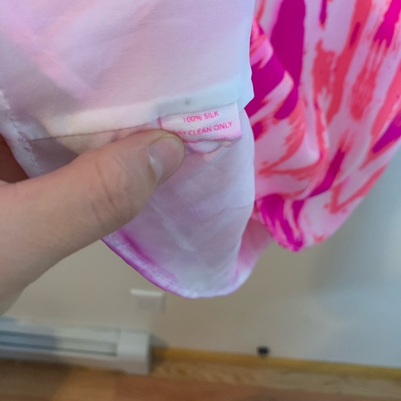 ALICE & TRIXIE 100% Silk Pink Ikat Mini Dress - Picture 10 of 11